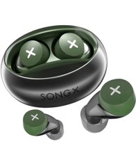 Бездротові ваккумні навушники SongX SX06 Green. фото