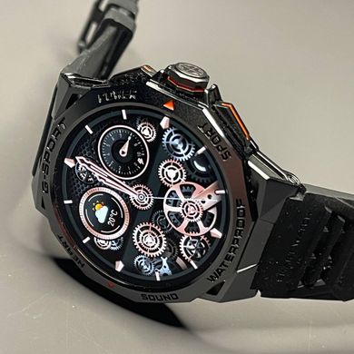 Смарт годинник Airplus K62 Black (тонометр, пульсоксиметр, дзвінки) AMOLED екран фото