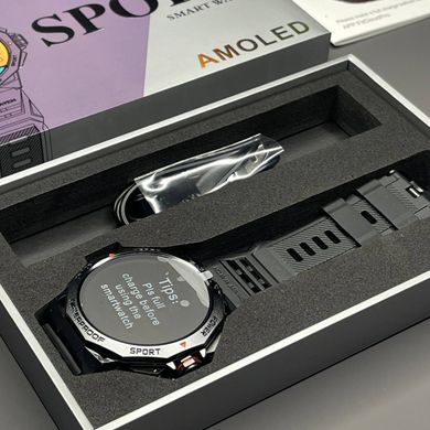 Смарт годинник Airplus K62 Black (тонометр, пульсоксиметр, дзвінки) AMOLED екран фото