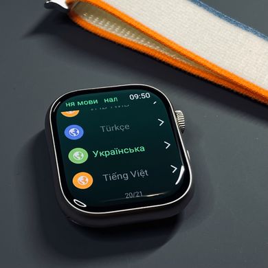 Смарт-годинник HK9 (Gen3) Pro Plus OLED екран українська мова Silver фото