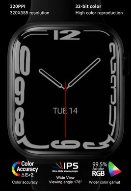 Смарт годинник 7 Series Smart Watch Airplus GS7 mini Black фото