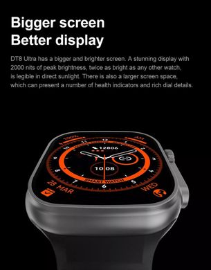 Смарт годинник DT N01 8 Ultra EU Version. Колір чорний. фото