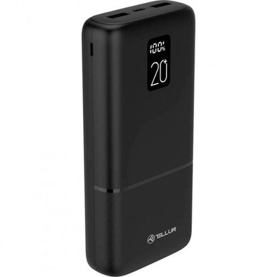 Power Bank Tellur PD202 Boost Pro 20000mAh 22.5 W Black. Універсальна мобільна батарея. фото