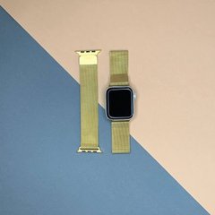 Ремінець міланська петля колір золото для смарт-годинників розмір 42/44 фото