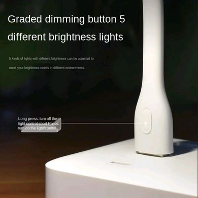 Лампа Xiaomi портативна світлодіодна ZMI LED 2 Гнучка з живленням від USB (5 рівнів яскравості) фото