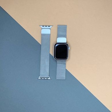 Ремінець міланська петля колір срібло для смарт-годинників розмір 42/44. фото