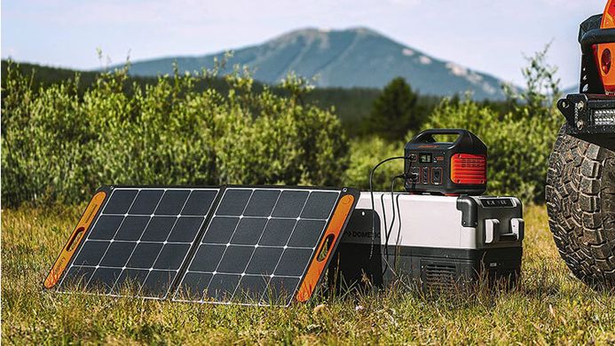 Комплект: Зарядна станція Jackery Explorer 500 + сонячна панель SolarSaga 100W. Сонячний генератор. фото