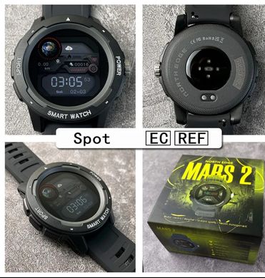 Тактичний смарт годинник NORTH EDGE MARS 2 Black фото