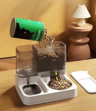 Автоматична годівниця для домашніх тварин 2 в 1