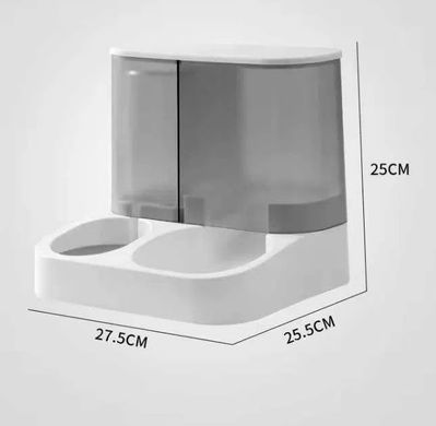 Автоматична годівниця для домашніх тварин 2 в 1