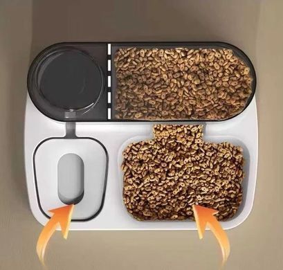 Автоматична годівниця для домашніх тварин 2 в 1