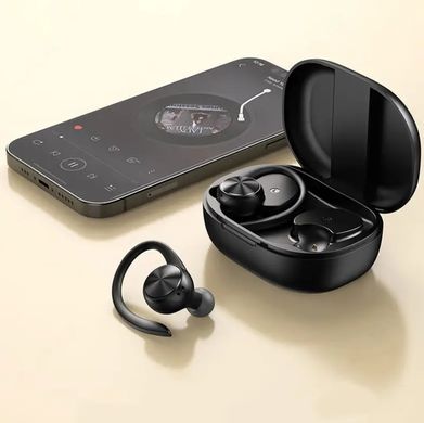 Бездротові спортивні стерео навушники с дужками R200 Black фото