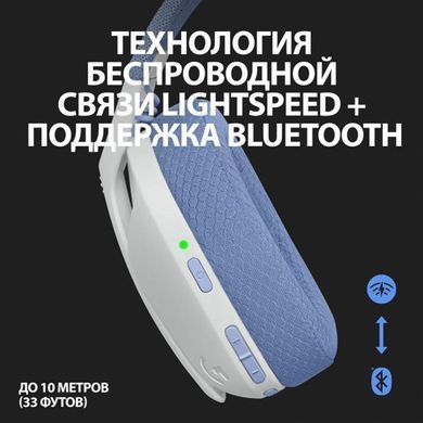 Bluetooth-гарнітура Logitech G435 Wireless White (981-001074) фото