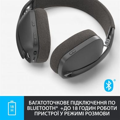 Bluetooth-гарнітура Logitech Zone Vibe 100 Wireless Graphite (981-001213) фото