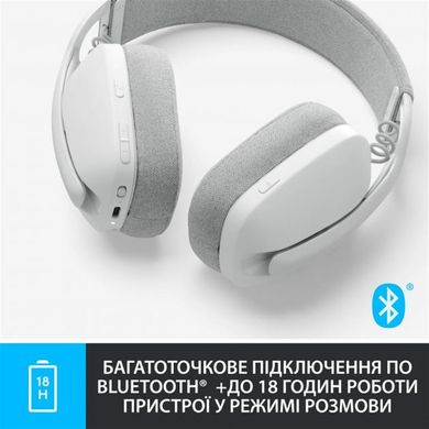 Bluetooth-гарнітура Logitech Zone Vibe 100 Wireless OffWhite (981-001219) фото