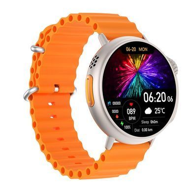 Круглий смарт-годинник Smart Watch GS Round Screen G9 Ultra Amoled Gold фото
