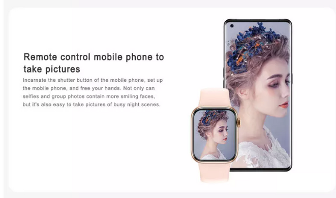 Смарт годинник 7 Series Smart Watch Airplus GS7 mini Pink. фото