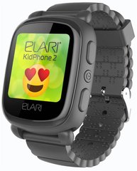 Дитячий смарт-годинник Elari KidPhone 2 Black (KP-2B) фото
