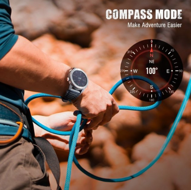 Чоловічий смарт годинник North Edge XTrek з GPS, компасом і пульсометром фото