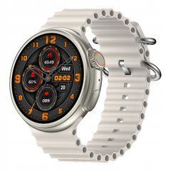 Круглий смарт-годинник Smart Watch GS Round Screen G9 Ultra Amoled Silver фото
